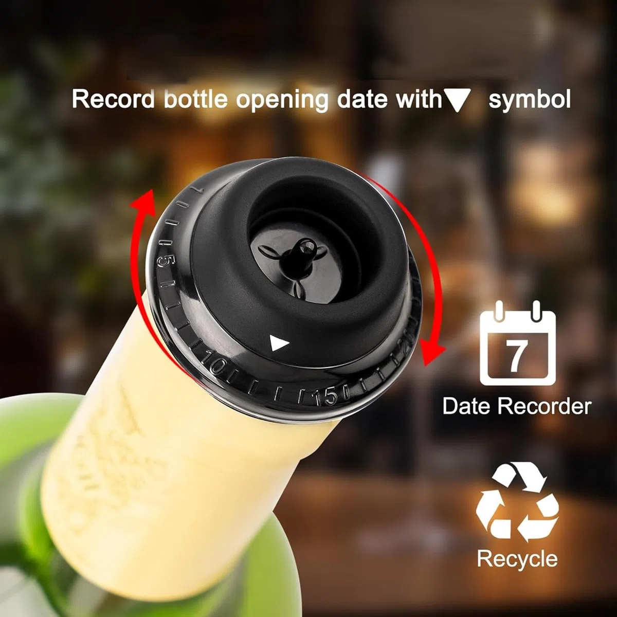 Bombas Eléctricas De Ahorro Vino con Tapón Vacío Bombas Recargables con Tapones Herramienta Reutilizable para Mantener Más Fresco Vacío Vino