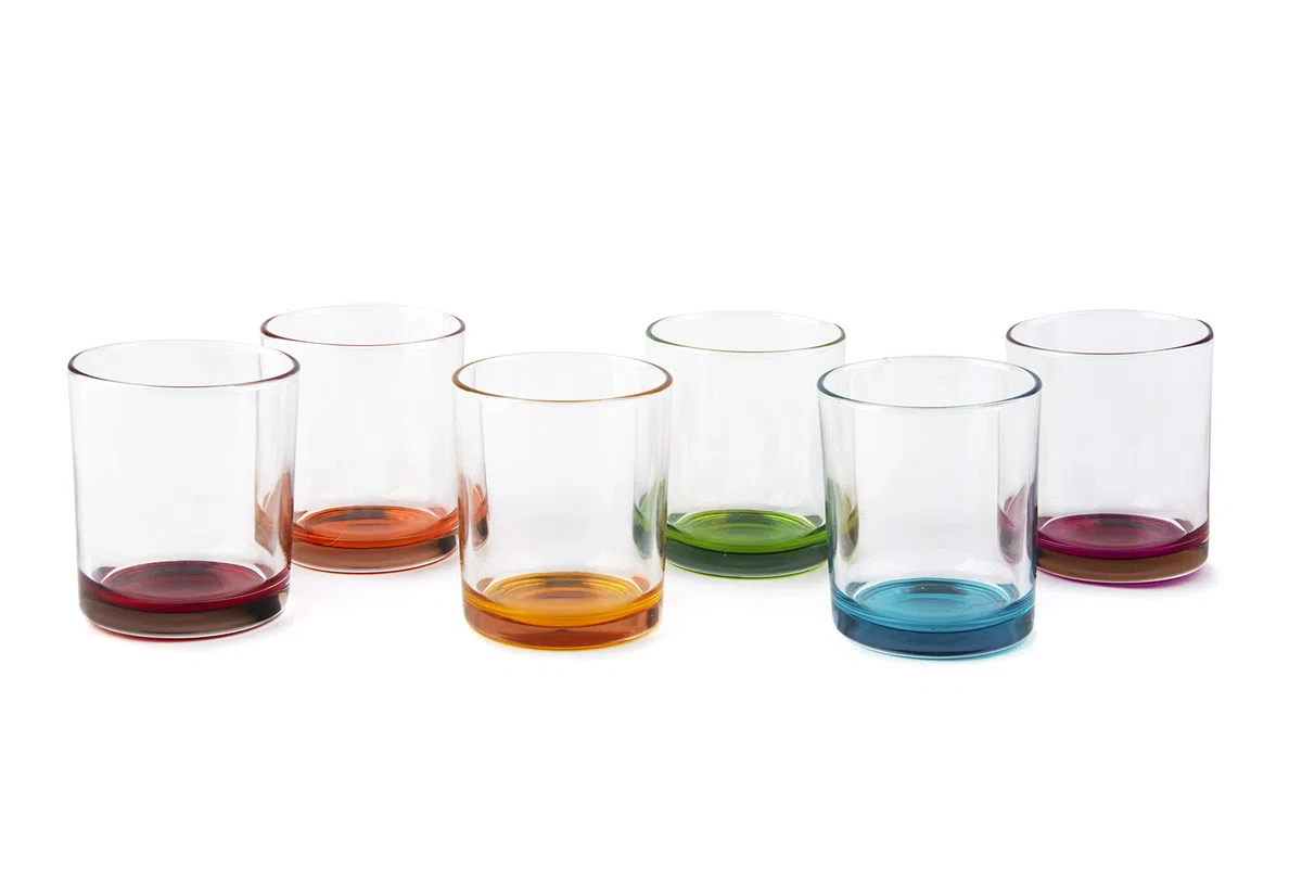 Excelsa Marrakech - Juego de 6 vasos de agua de cristal, capacidad: 260 ml