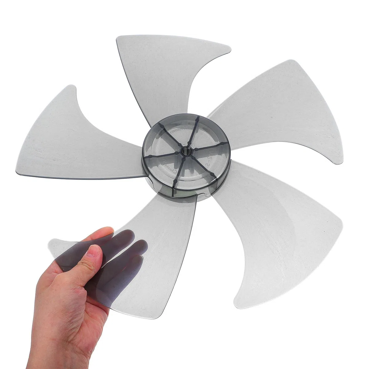 Aspas de Ventilador de Pedestal y Mesa de Plástico 5 Hojas, Diseño Silencioso y Fácil Instalación, Repuesto Cubierta de Tuerca