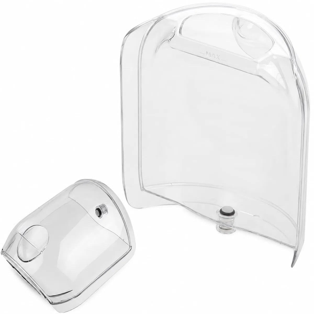 CABLEPELADO Deposito de agua para cafetera MS-623472 | Depósito de recambio de 0,8 litros | Transparente | Compatible con Nescafé Dolce Gusto Mini ME KRUPS y Delongi