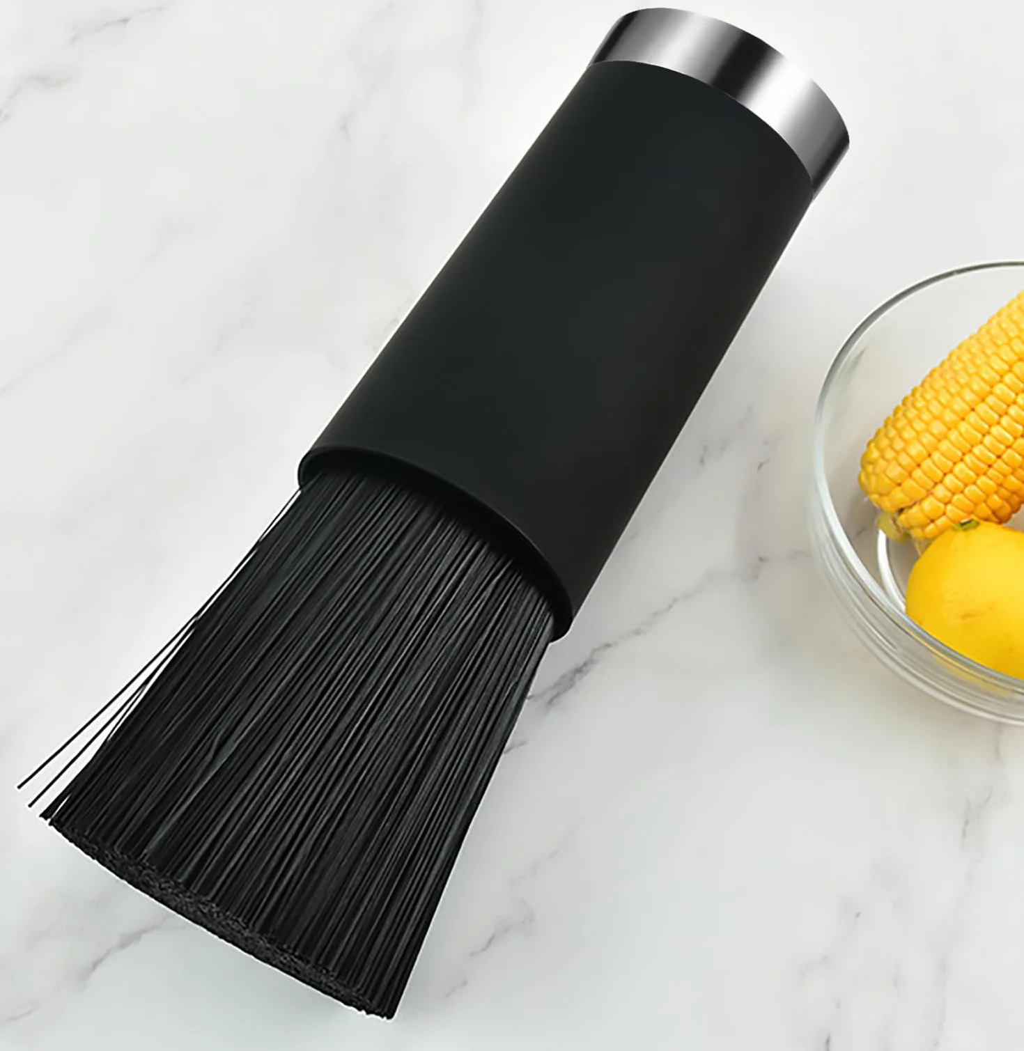 Soporte para Cuchillos Universal, Bloque para Cuchillos Vacío Fácil de Limpiar,Cuchillero de Cocina Compacto y Moderno, Apto para Todo Tipo de Cuchillos (Negro)