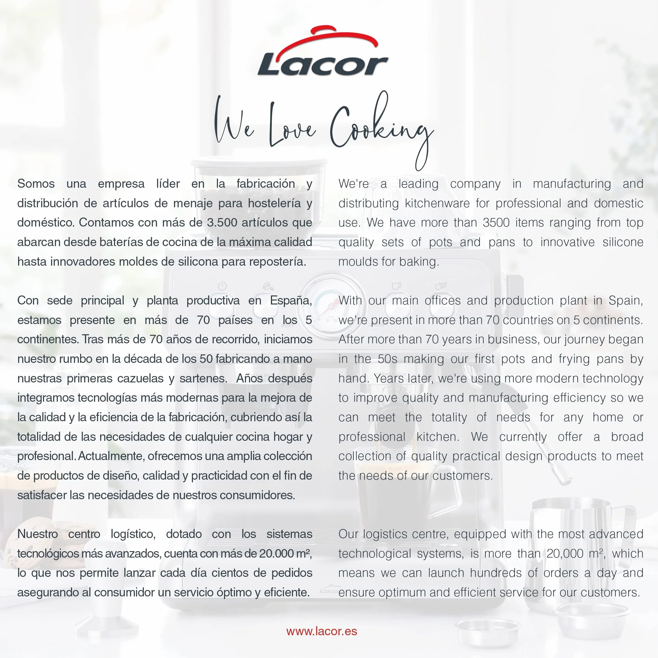 Lacor - 39037 - Taco de Cuchillos White, Bloque Universal para Cuchillos, Multidireccional, Color Blanco mate, Ø11cm, Altura 22cm, Apto para Lavavajillas.