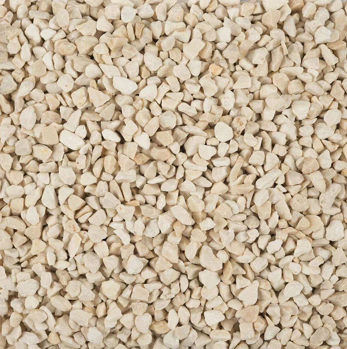 EDZARD Gránulos decorativos/Piedras decorativas (2-3 mm), 2 kg, color crema, impermeable, libre de polvo, en una bolsa sellable