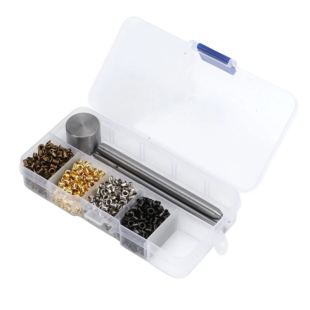 Kit de 800 Arandelas con Herramienta de Configuración, Mini Arandelas de Latón y Hierro de 2 mm