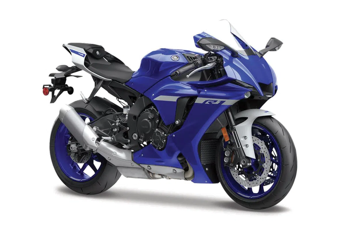 Maisto Yamaha YZF-RI - Réplica coleccionable increíblemente detallada de fundición a presión, escala 1:18, azul