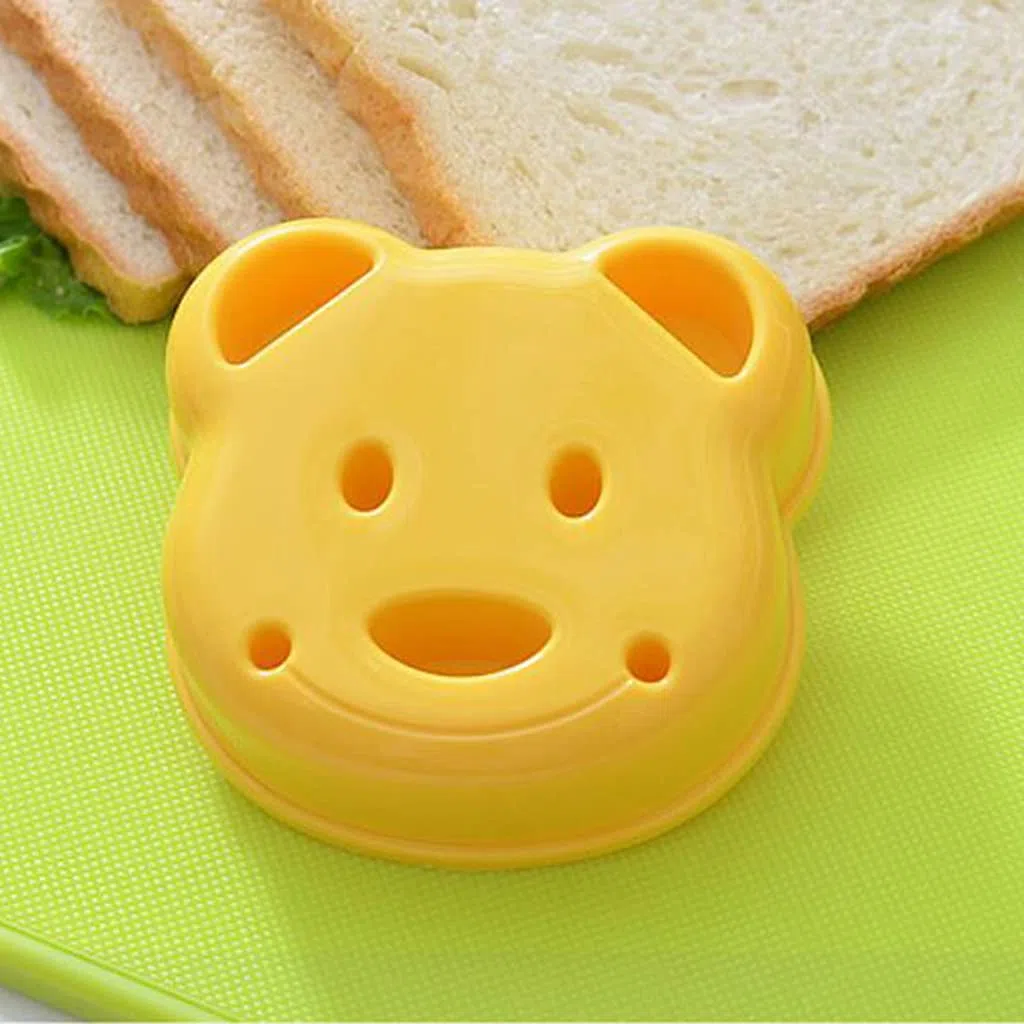 Lindo oso sándwich tostadas para hacer pan, molde para tartas, herramienta de corte para pan, tostadas, no tóxico y sin sabor, fácil de limpiar