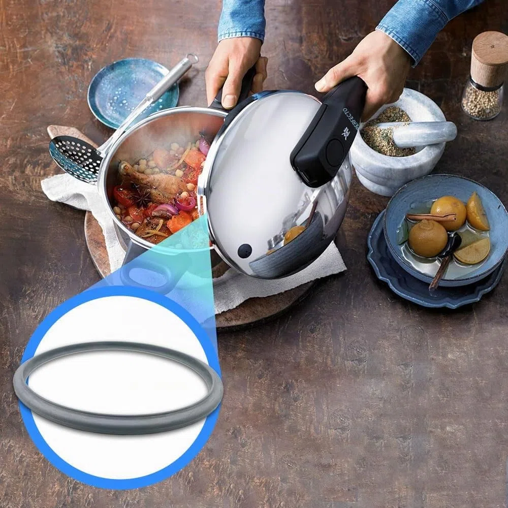Anakel Home Repuesto Junta de Goma Olla WMF Perfect 60.6856.9990 Compatible con Tapa de Olla WMF Perfect Plus y Perfect, Silicona, para Ollas de 22cm de diámetro