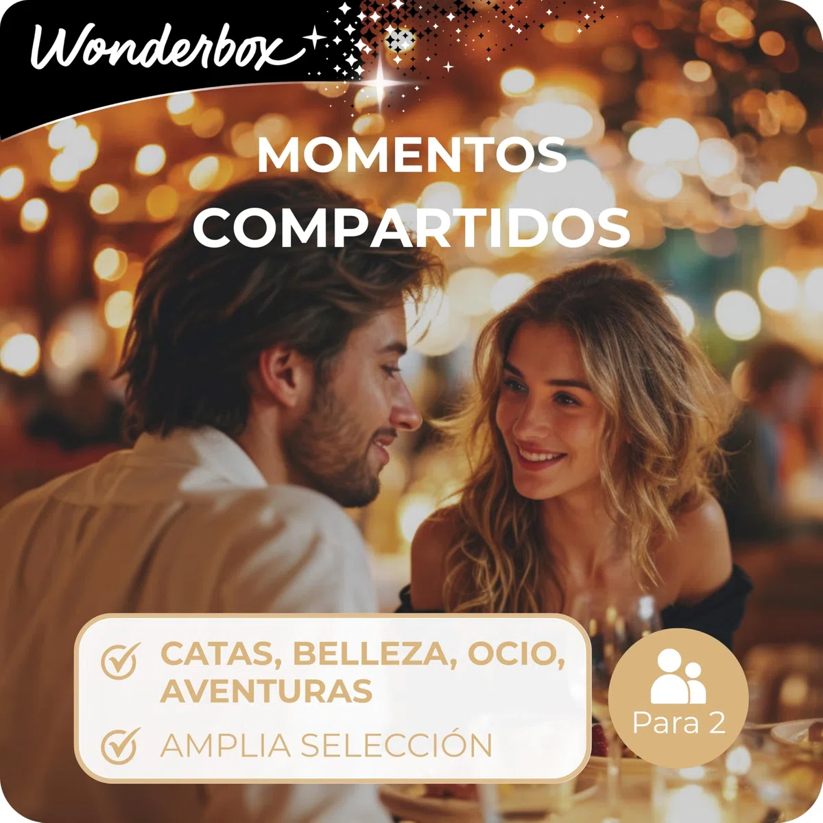 WONDERBOX Caja Regalo -Momentos COMPARTIDOS- 1.100 Actividades para Dos Personas
