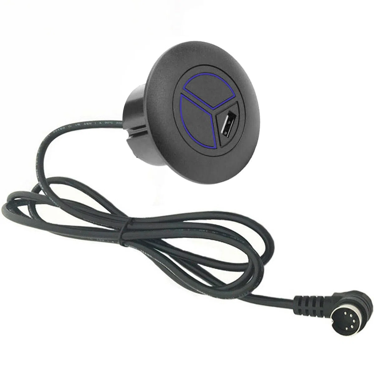 5 Pines Controlador Interruptor Eléctrico con USB y 2 Botones para Silla Reclinable, Soporte Universal Sofá Control Manual Redondo Eléctrico, Reemplazo para Sillón Reclinable o Elevador Fijo