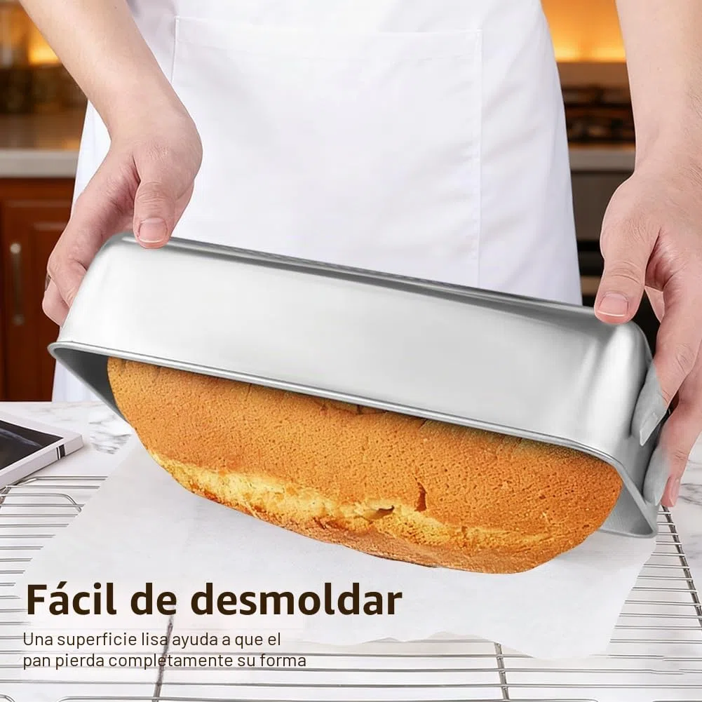 FARYODI Molde Rectangular para Pan 33cm, Molde Para Pan de Acero Inoxidable, Molde Rectangular para Panes, Saludable y Duradero, Apto para Lavavajillas, para Panes, Pasteles, Tostadas