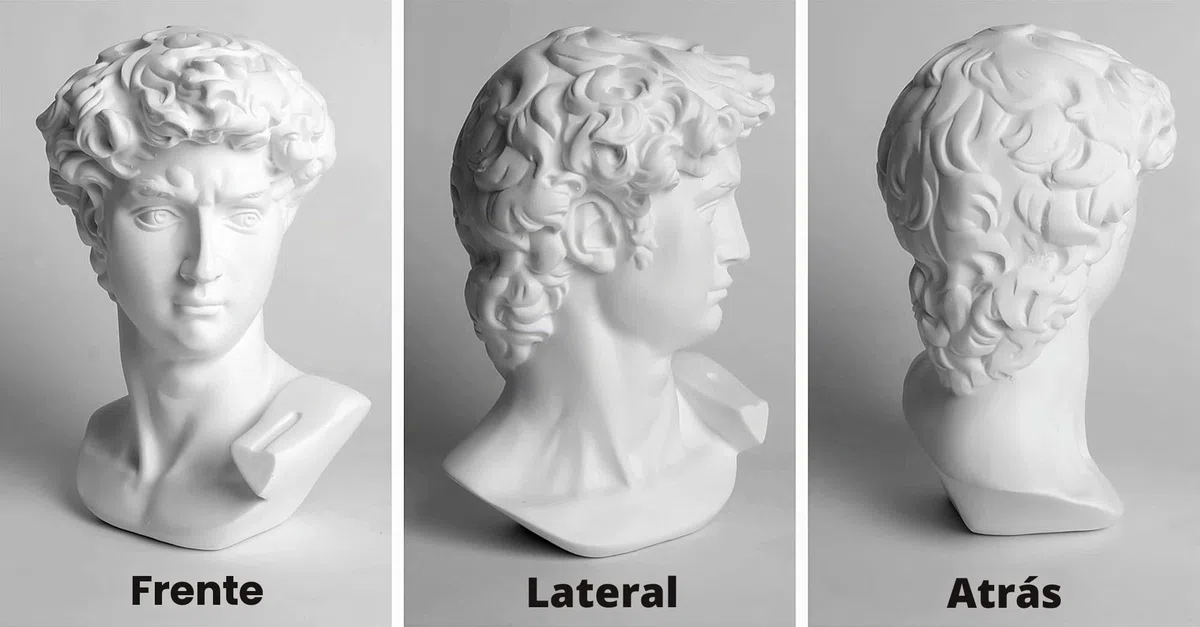 Garwor Figura de Busto de David de Miguel Ángel, Figura clásica Griega Romana para decoración del hogar, Oficina