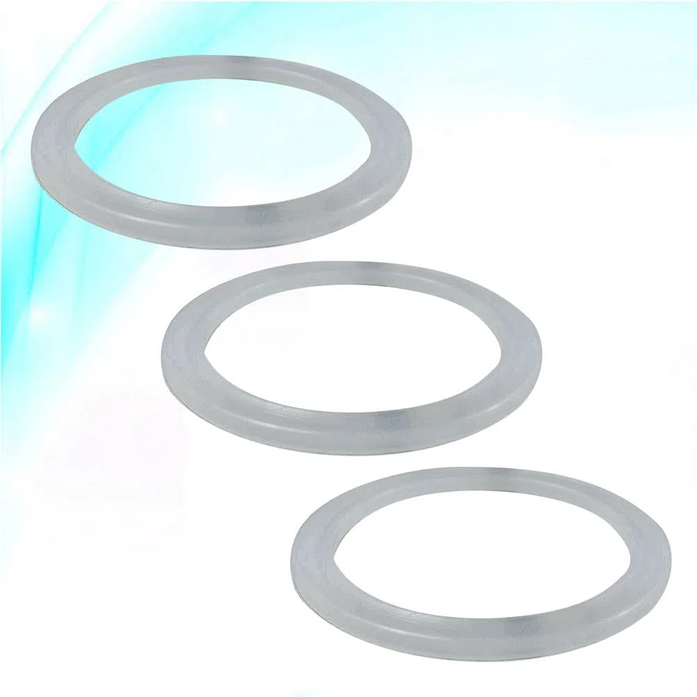 Kichouse 3 Piezas Anillo De Sellado De Silicona Para Tapa De Copa Aislante De Acero Inoxidable Repuesto PráCtico Y Seguro Con Buen Sellado FáCil De Limpiar 5.5Cm