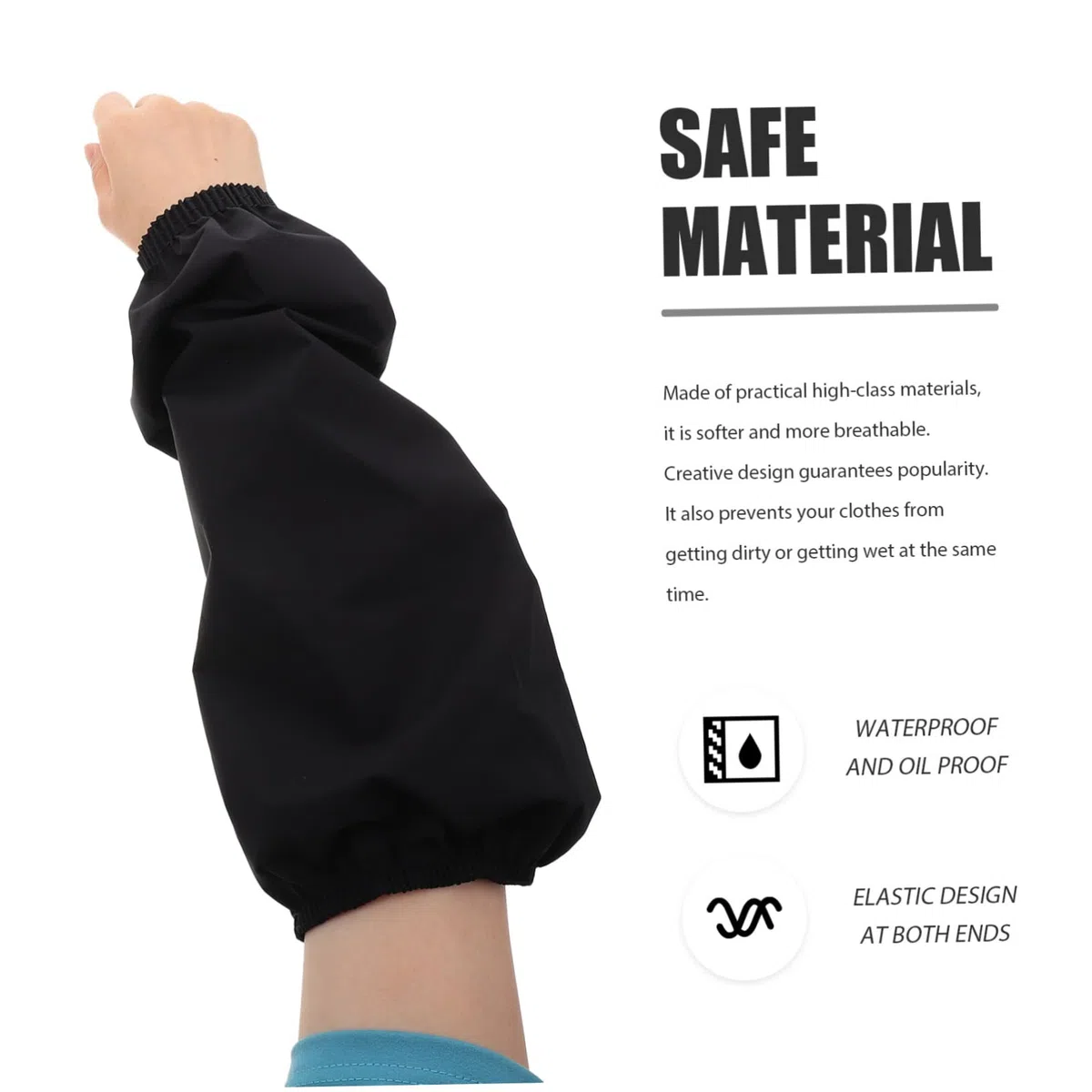 Cabilock Mangas Protectoras Impermeables y Resistentes Al Aceite 4 Pares (8 Piezas) Para Uso Cocina Reutilizables y Duraderas Diseño Flexible y Fácil De Limpiar