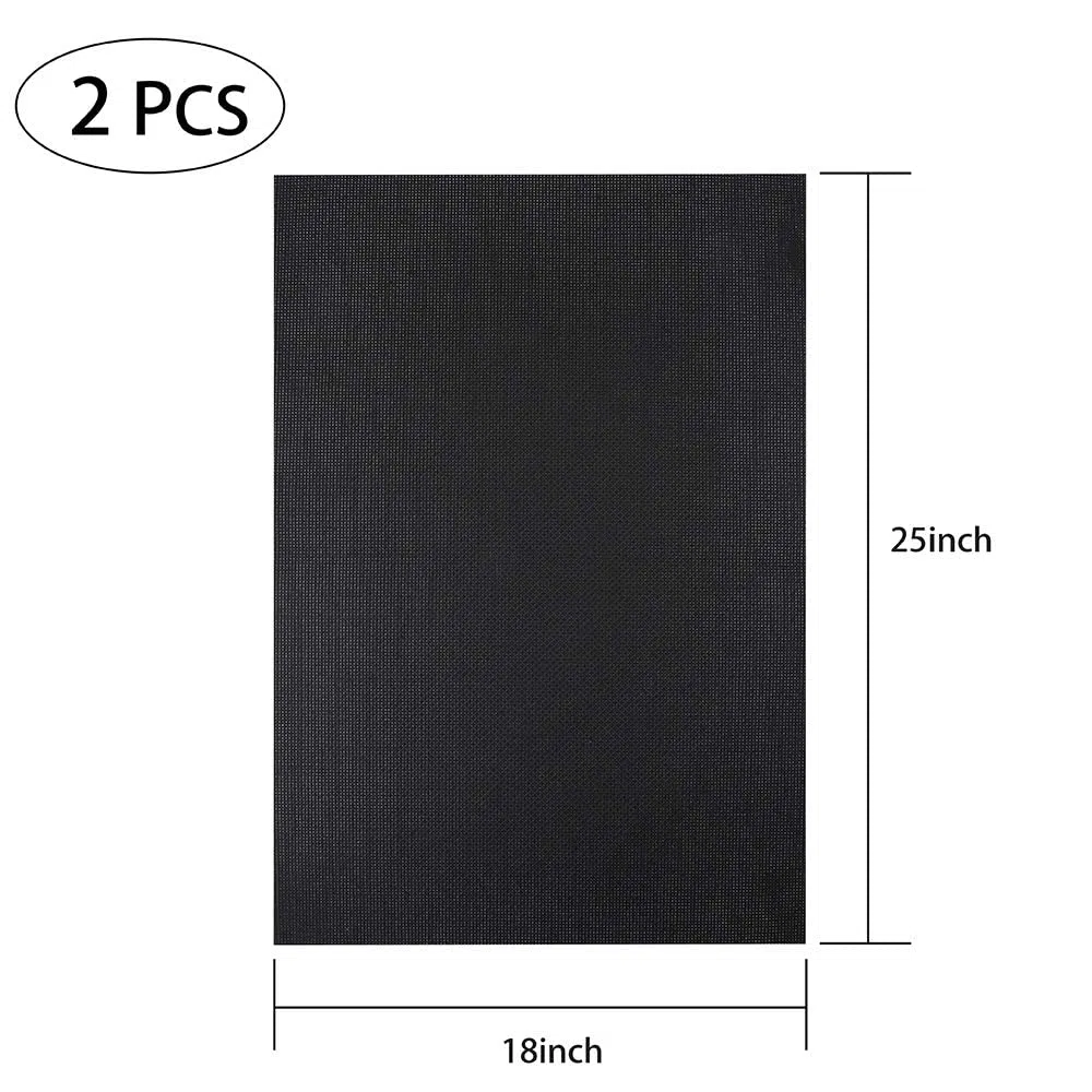 Caydo 2 piezas de tela para punto de cruz, 14 Count, Aida, 63,5 x 45,7 cm, Negro