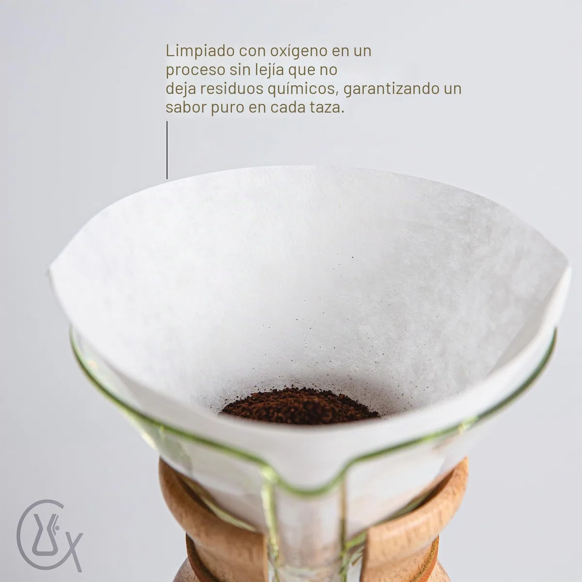 Chemex papel filtro Plaza dobladas 100 piezas 5-10 tazas