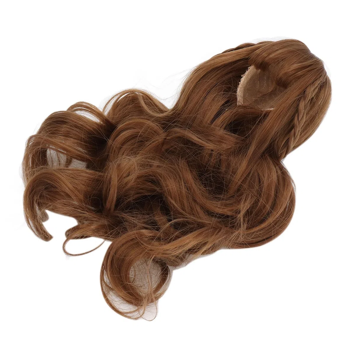 CHICIRIS Muñeca Morena Peluca de Cabello Muñeca Dulce Fring Bricolaje Suave por 1/3 Bjd, Peluca de Cabello de Filamento de Alta Temperatura para el Estilo de (marrón claro)