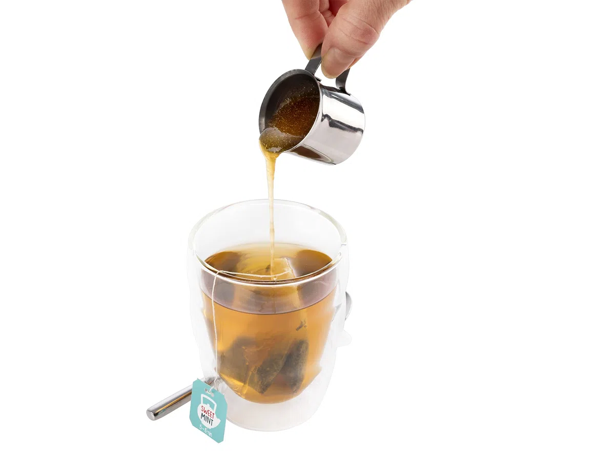 APS Juego de 4 jarras de Leche pequeña para café, Crema de Leche, 25 ml, Acero Inoxidable