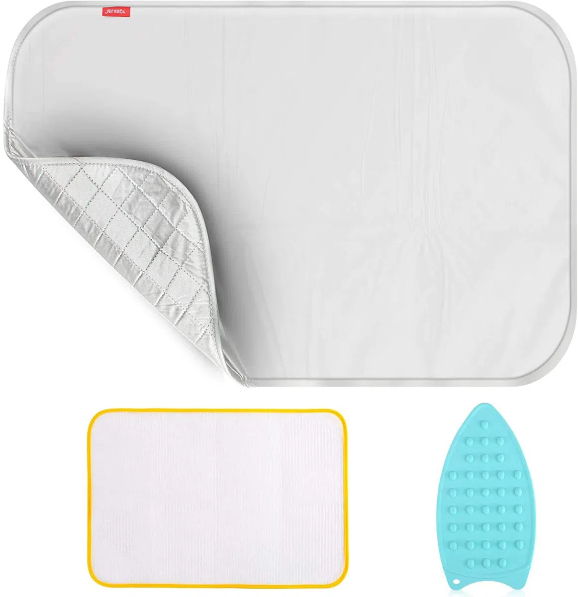 Manta de Planchado Gruesa Mejorada, Alfombrilla de Planchado de Viaje, Uso portátil de Doble Cara, Cubierta de Almohadilla térmica aislada para Lavadora, Secadora, Mesa, encimera, Tabla de Planchar