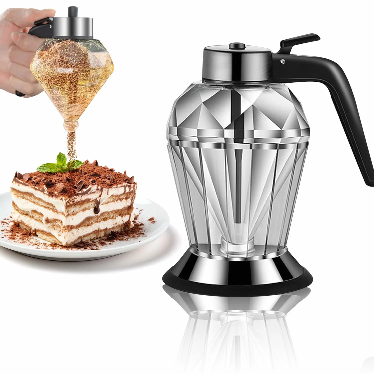 Mumisuto Dispensador de Miel 200ml, Tarro Antigoteo con Soporte de Vidrio Transparente, Accesorio de Cocina