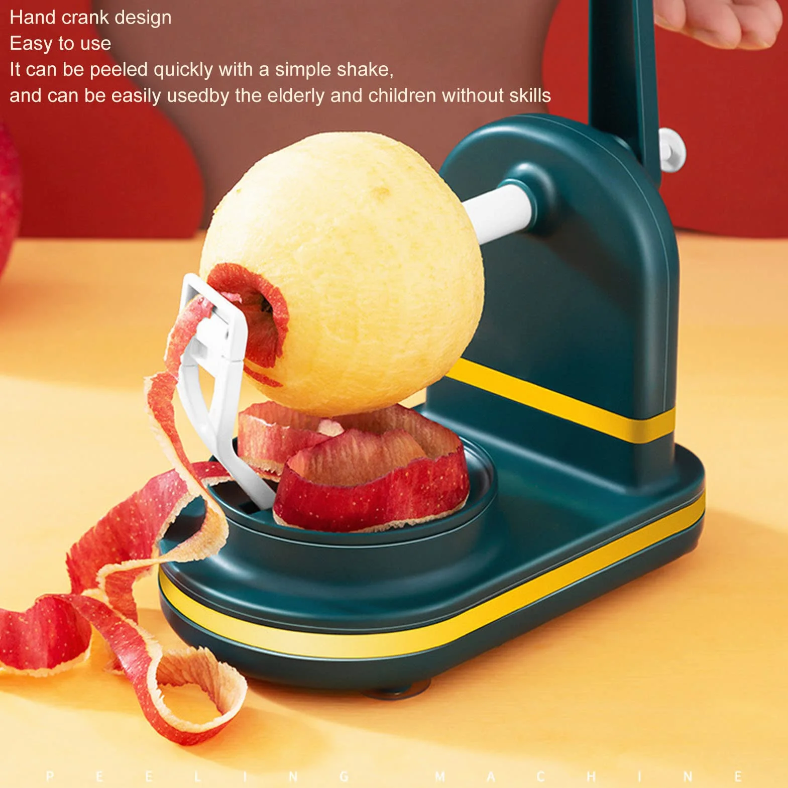 Pelador de Frutas pelador de manzanas electrico Multiusos pelador de manzanas electrico Fácil de Usar ,Seguro ,Eficiente ,Máquina para Pelar Frutas ,Cuerpo Éplucheurs