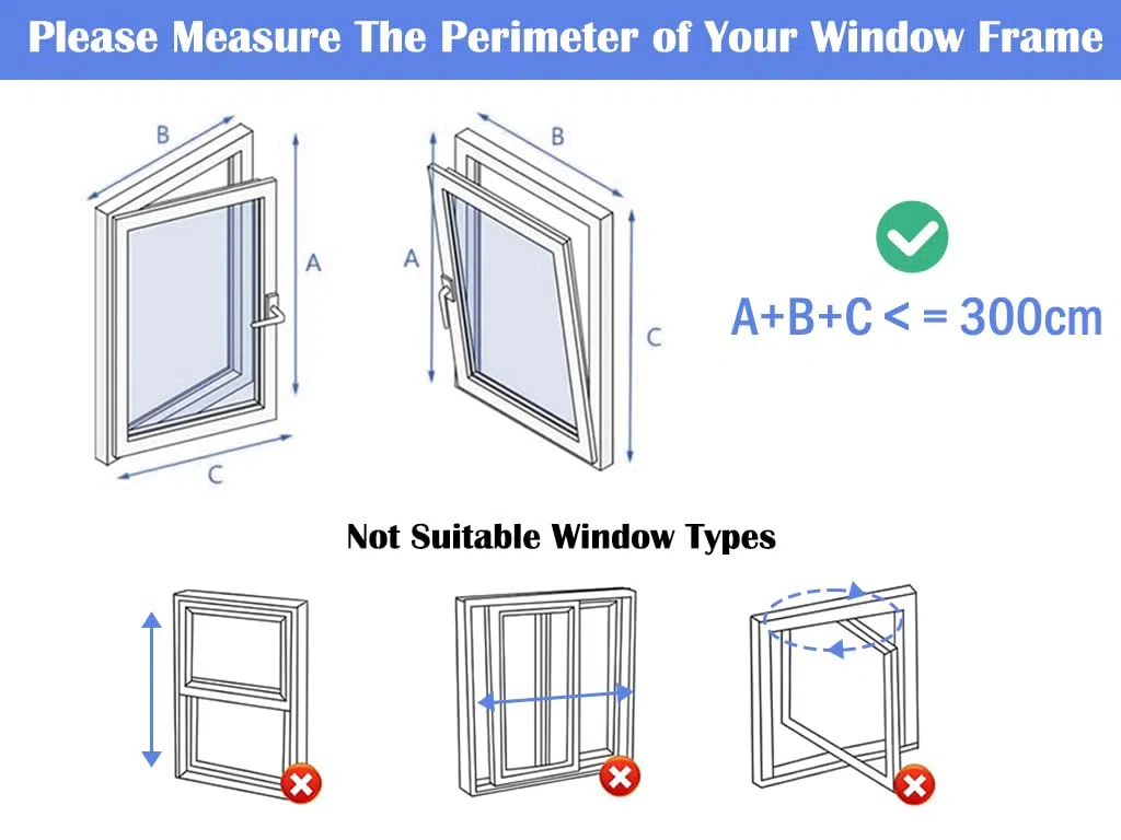 300CM Kit Ventana Aire Acondicionado Portatil, Sello de Ventana Universal, Sellado de Ventanas del Acondicionador, Kit de Sellado para Ventana, para Acondicionadores de Aire (Blanco)