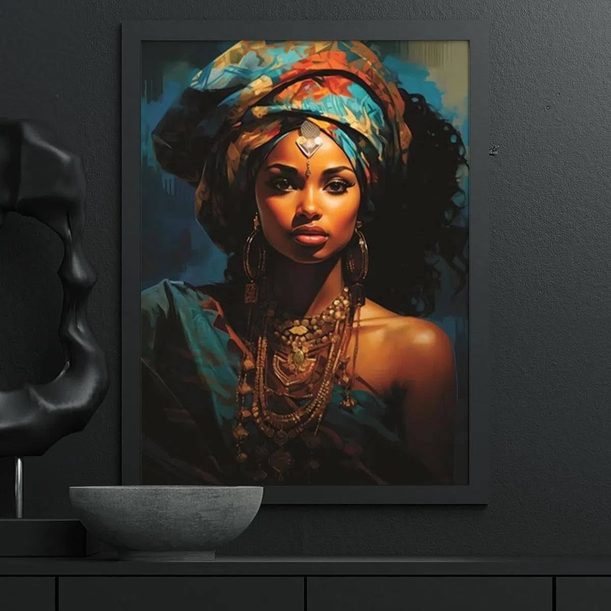 Papel de arroz Belleza Africana, 29 x 40cm (1pc) - para Muebles Póster Decoupage by CRAFT KREATIVELY
