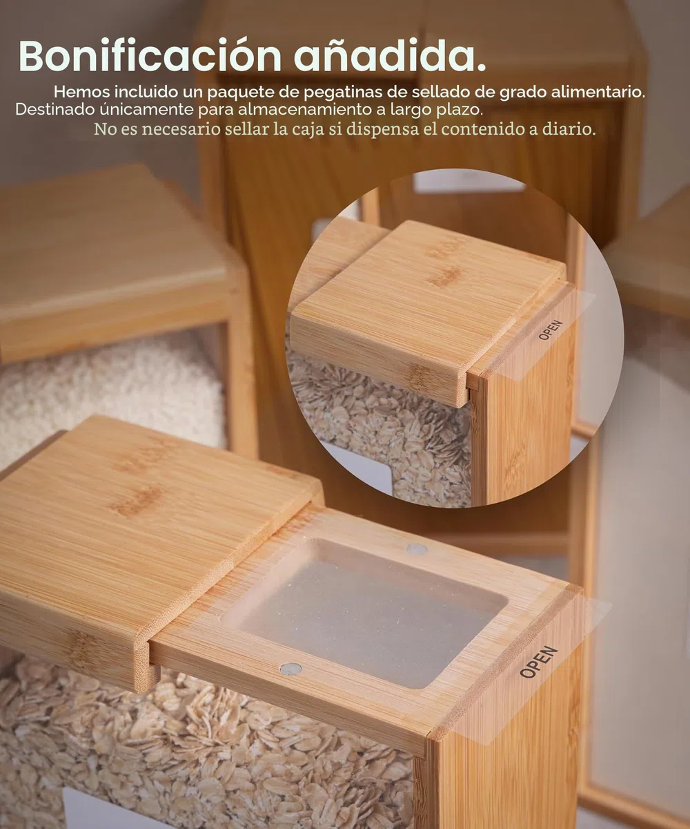 APT 1101 Dispensador de alimentos de 2 litros | Organizadores de cocina | Contenedores de cereales y almacenamiento