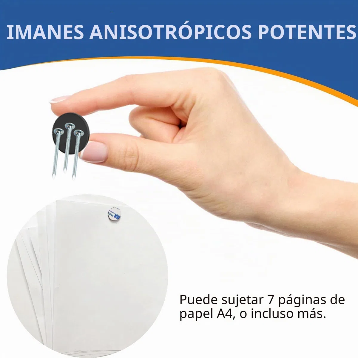Imanes Pegatinas Redondos con Soporte Adhesivo Imanes Pegatinas de Puntos con Fácil Despegar y Pegar en Pegatinas Magnéticas para Nevera - Imanes Pegatinas Cinta, Pegatinas y Tira (Pack de 100)