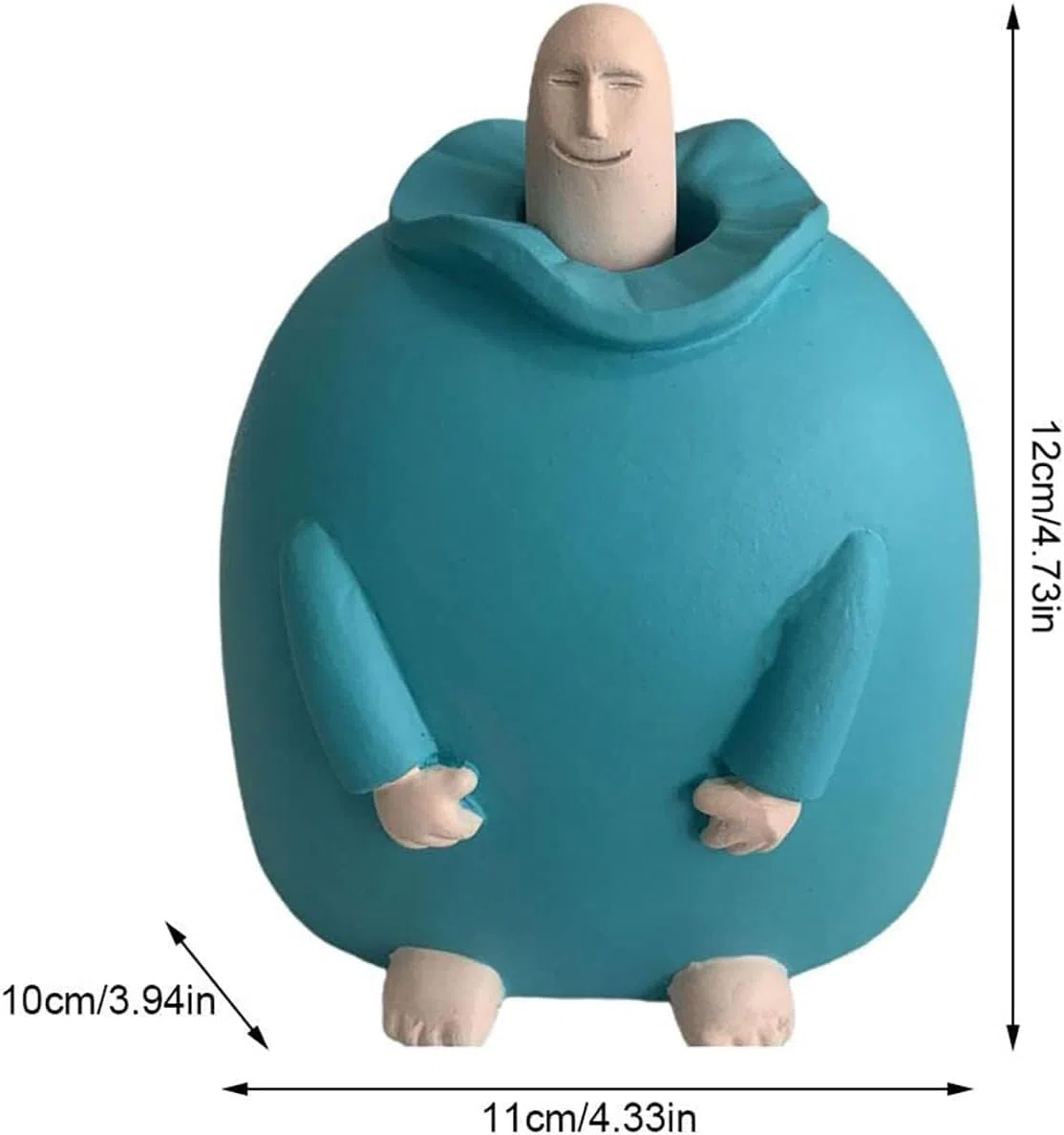 Divertidos Adornos de Estatua de Dedo Medio Sonriente, decoración de Escultura de Hombre de Resina, Peculiar Estatua de Mano de Dedo Medio para Mesa, Estante de Oficina, decoración de