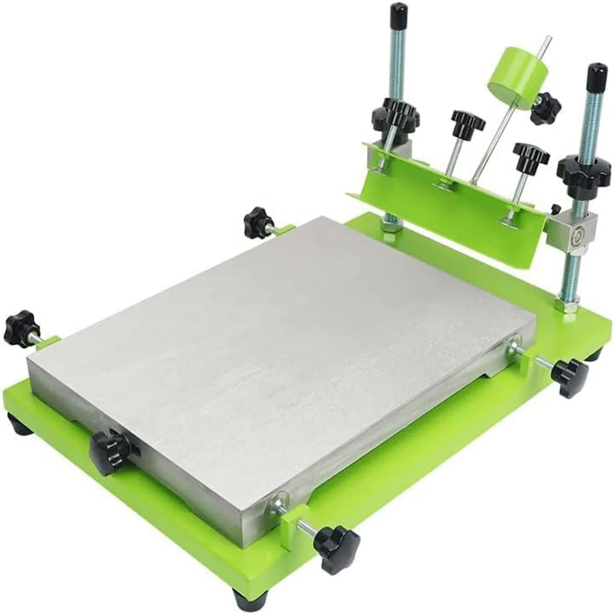 Máquina de serigrafía de escritorio, impresora de tinta de pasta de soldadura para manualidades y pedidos a granel, pintura para hornear a alta temperatura, diseño de fácil sujeción, 300 x 240 mm