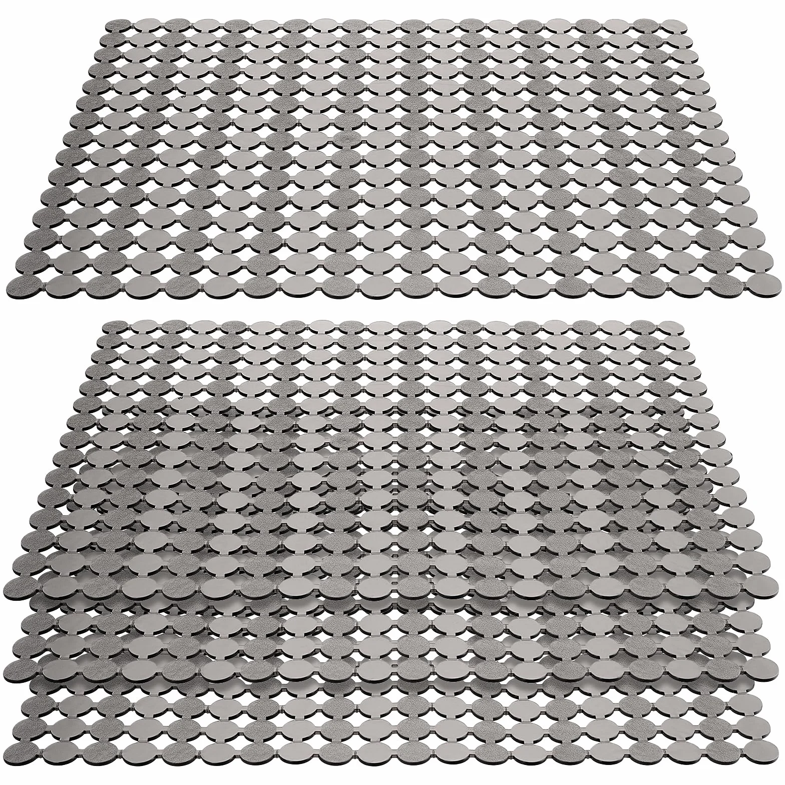 Juego de 4 alfombrillas para fregadero de 30 x 40 cm, alfombrilla de goteo recortable, multifuncional de PVC, suave, alfombrilla protectora para fregadero, contra arañazos en el fregadero
