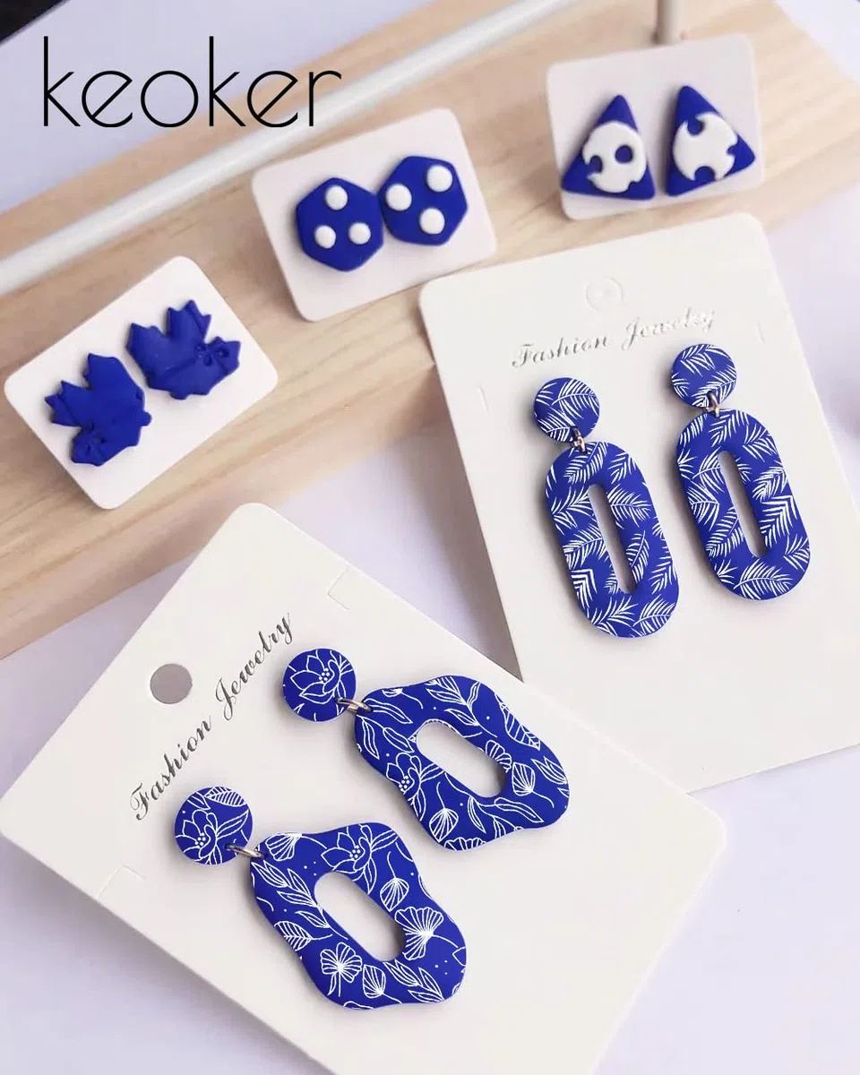 Plantillas de serigrafía para arcilla polimérica, kit de impresión de serigrafía reutilizables, para imprimir en arcilla y otros aretes de arcilla de joyería, cada uno de 6 x 3.8 pulgadas (6 piezas)
