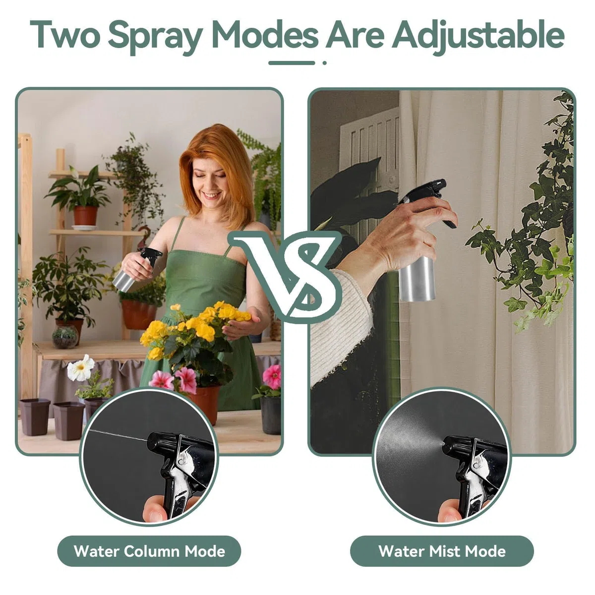 Botella Spray Agua Acero Inoxidable, Vinagre E Aceite Oliva Botella Rociador, Multifuncional Botella Spray Para Plantas, Pulverizador De Suministros De Cocina Para Limpieza, Plantas, Cocina(250ml)