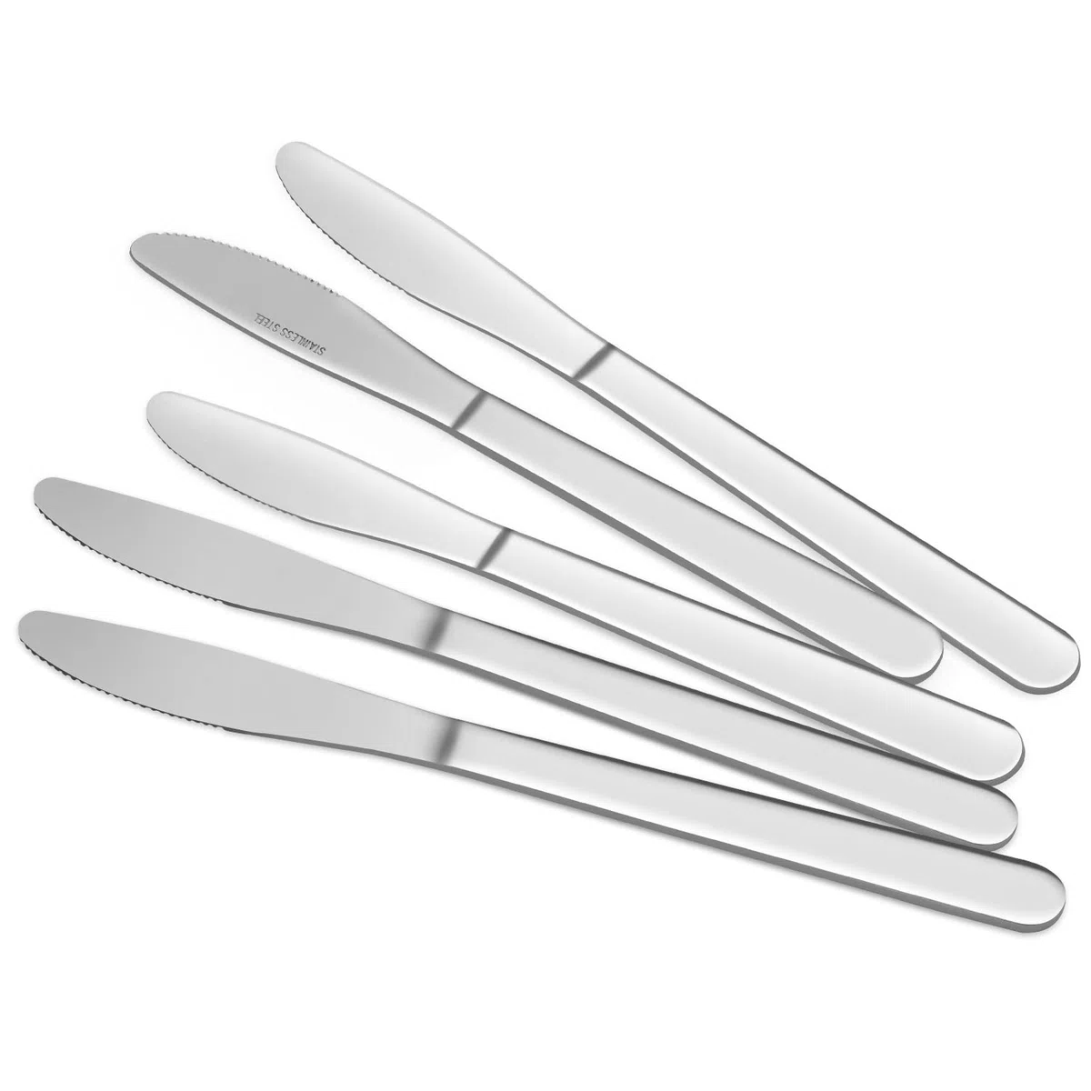 Juego de Cuchillos, Juego de Cuchillos de Cena de 24 Piezas, 8.3 Pulgadas, Cuchillos de Acero Inoxidable de Grado, Aptos para Lavavajillas, Cuchillos de Mesa en la Cocina