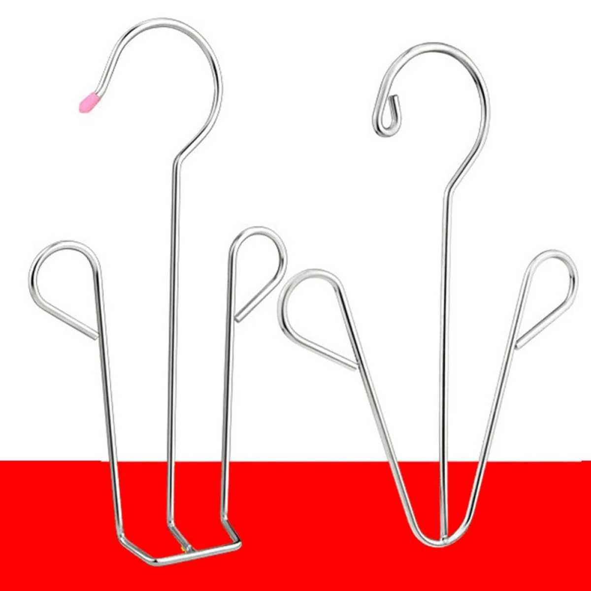 Angoily Tendedero para Zapatos de Acero Inoxidable, Organizador Colgante Ganchos, 8piezas, para Calzado, Mantener en Buen Estado