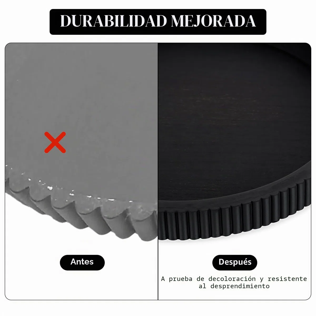 Hanobe Bandeja Decorativa para Mesa de café: bandejas Negras para Centro de Mesa para decoración del hogar, decoración Moderna de Madera Redonda de 12 Pulgadas para Sala de Estar, Comedor, Cocina