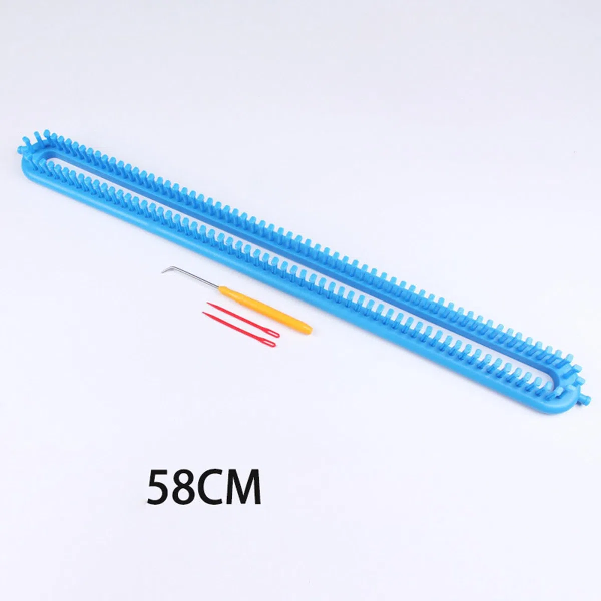Colcolo Telar de Bufandas, Telar Rectangular, Duradero, artesanía de Bricolaje, Ganchillo, Bufanda Hecha a Mano, Dispositivo de Tejer para suéter, Bufanda, 58CM