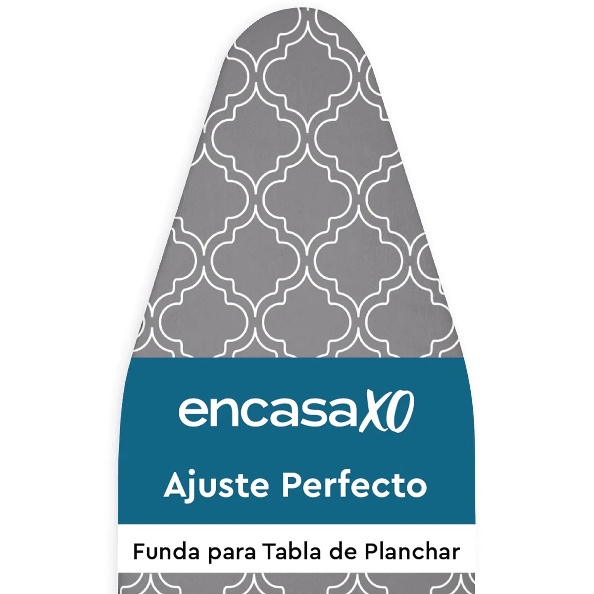 Encasa XO Reemplazo De para Tablas De Planchar Cubre con Un Acolchado De Fieltro De 3 mm, Ajuste De Cuerdas (Se Ajusta A Las Tablas Estándar De Wide 125x46 cm) Impreso - Baldosas Grises