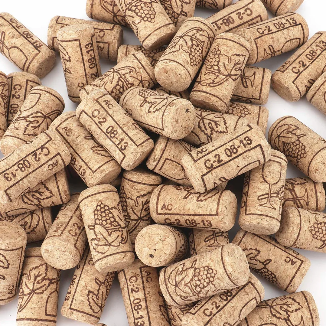 Lawei 100 Unidades de Corchos de Vino Tapones de Botella Natural Corcho para Manualidades decoración - 2,2 x 4,4 cm