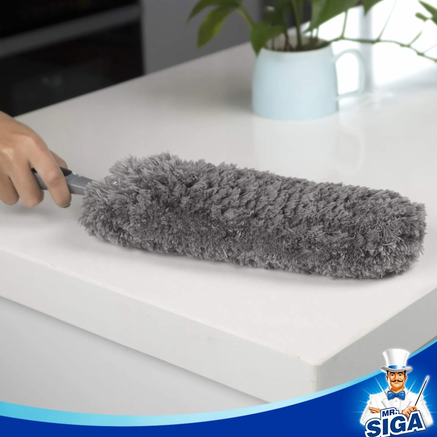 MR.SIGA Microfiber Duster, Plumero Lavable para Limpieza