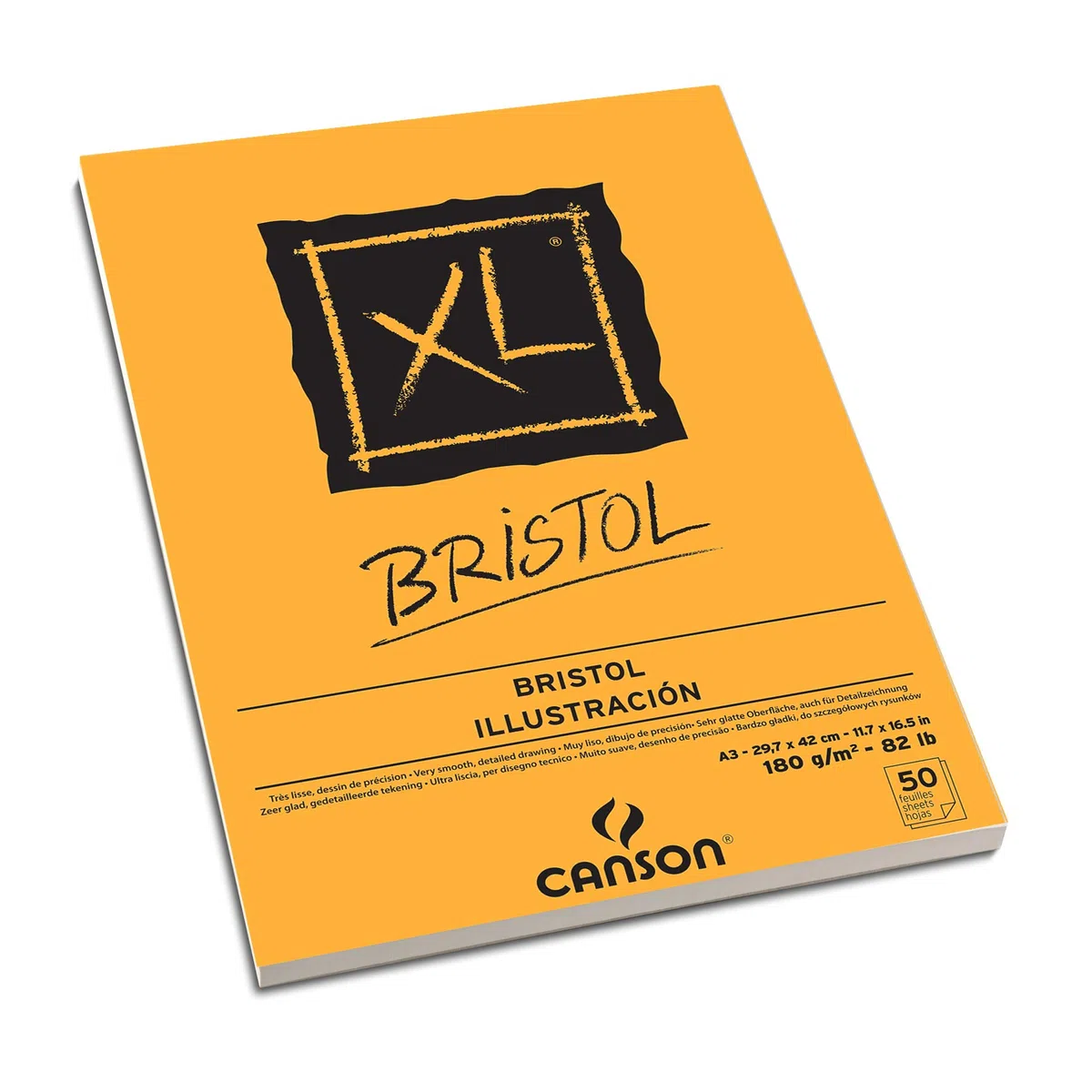 Canson XL Bristol Extraliso Bloc Encolado 29,7x42 50 hojas 180g