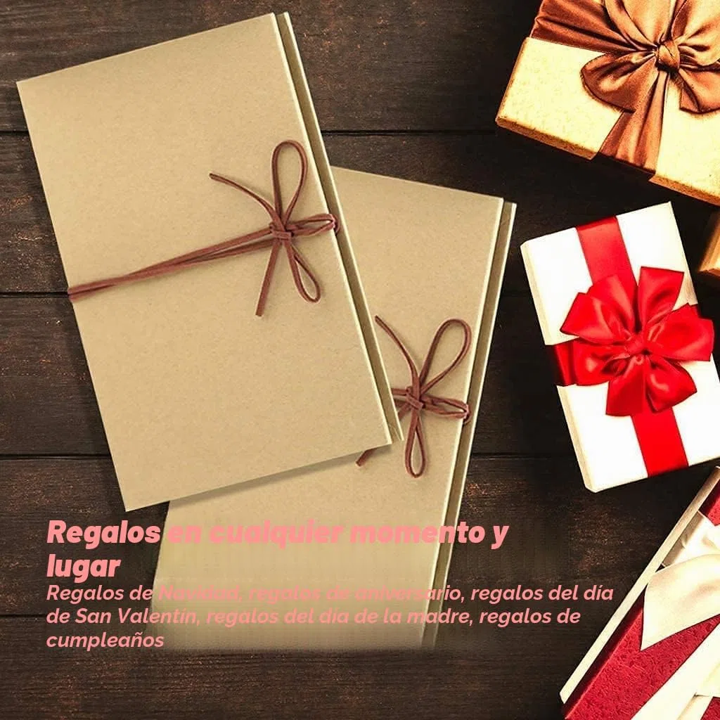 LEEQ Hardcover Kraft, estilo acordeón, álbum de fotos DIY, página de libro 36, bloc de notas, graduación, cumpleaños, aniversario, regalos de boda (páginas negras)