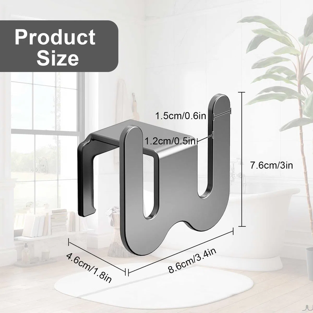 4 Piezas Soportes para Zapatos de Pared - Zapatero de Pared-Autoadhesivo, Carga Máxima 5kg - Zapatero de Aluminio Espacial para Colgar, Brazo a 4,5cm de la Tabique, Entradas y Baños