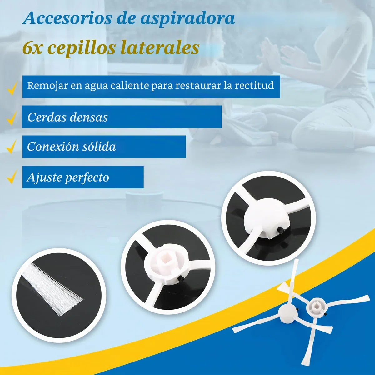 Para Xiaomi X20 Max / X20 Pro Repuesto Accesorios con 1 Cepillo Principal,6 Cepillo Lateral,4 Bolsas Polvo,4 Filtro Hepa,4 Paños Fregado Accessory