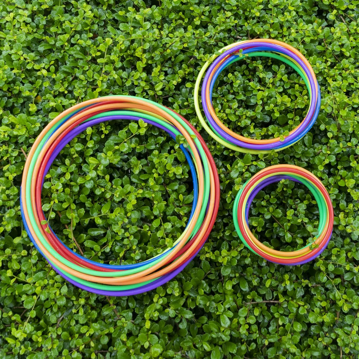 Anillo de plástico para Juego de Lanzamiento de Anillos,Throwing Rings Toss Hoops for Kids, Juegos de práctica de Velocidad y Agilidad, Fiesta, Carnaval, Jardín, Jjuegos al Aire Libre