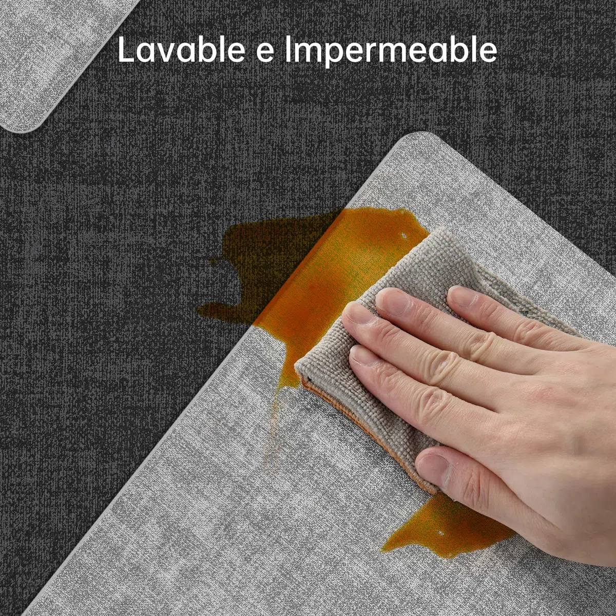 KitchenBoss Manteles Individuales Lavables: Juego de 6 Manteles Individuales Plastico y Posavasos | Doble Cara, Antideslizante, Resistentes al Calor | Salvamanteles Individuales Impermeables