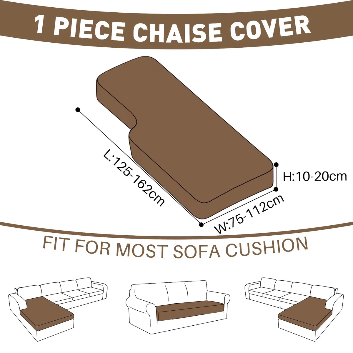 Ystyle Funda Asiento Sofa Ajustable, Alta Extensible Funda Sofa Cojin Separado, Antideslizante, Universal, Lavable, Protector de Muebles para Perros y Mascotas (Chaise Longue, Burdeos Rojo)