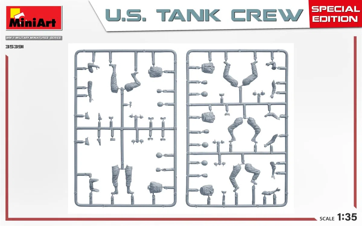 MiniArt MIN35391 1:35-US Tank Crew, (edición especial), kit de modelo a escala, sin pintar