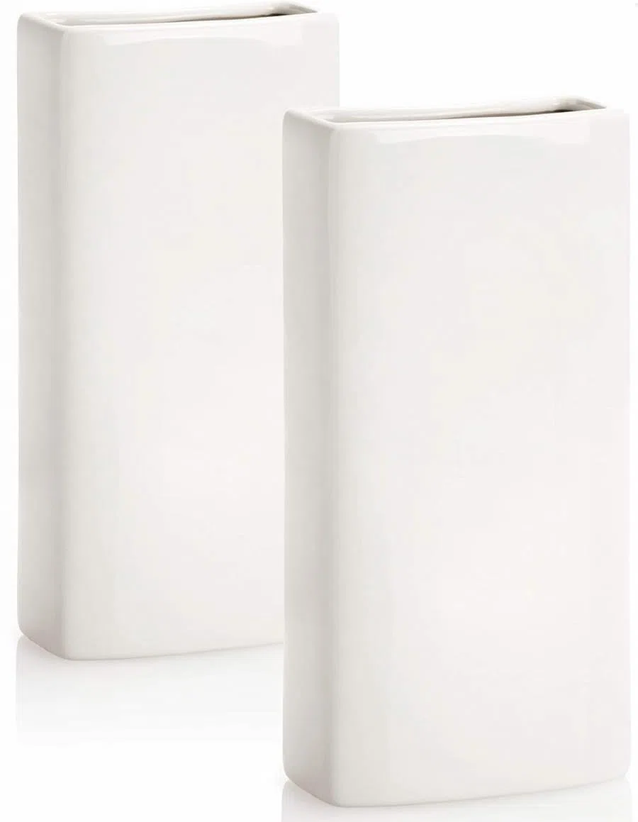 Humidificador Para Radiador Cerámico Con Colgante En Hierro/Evaporador De Agua Para Radiador/Juego de Humidificadores Hecho a Mano en España 18cm x 8cm x 4cm (2Uds/Blancos)