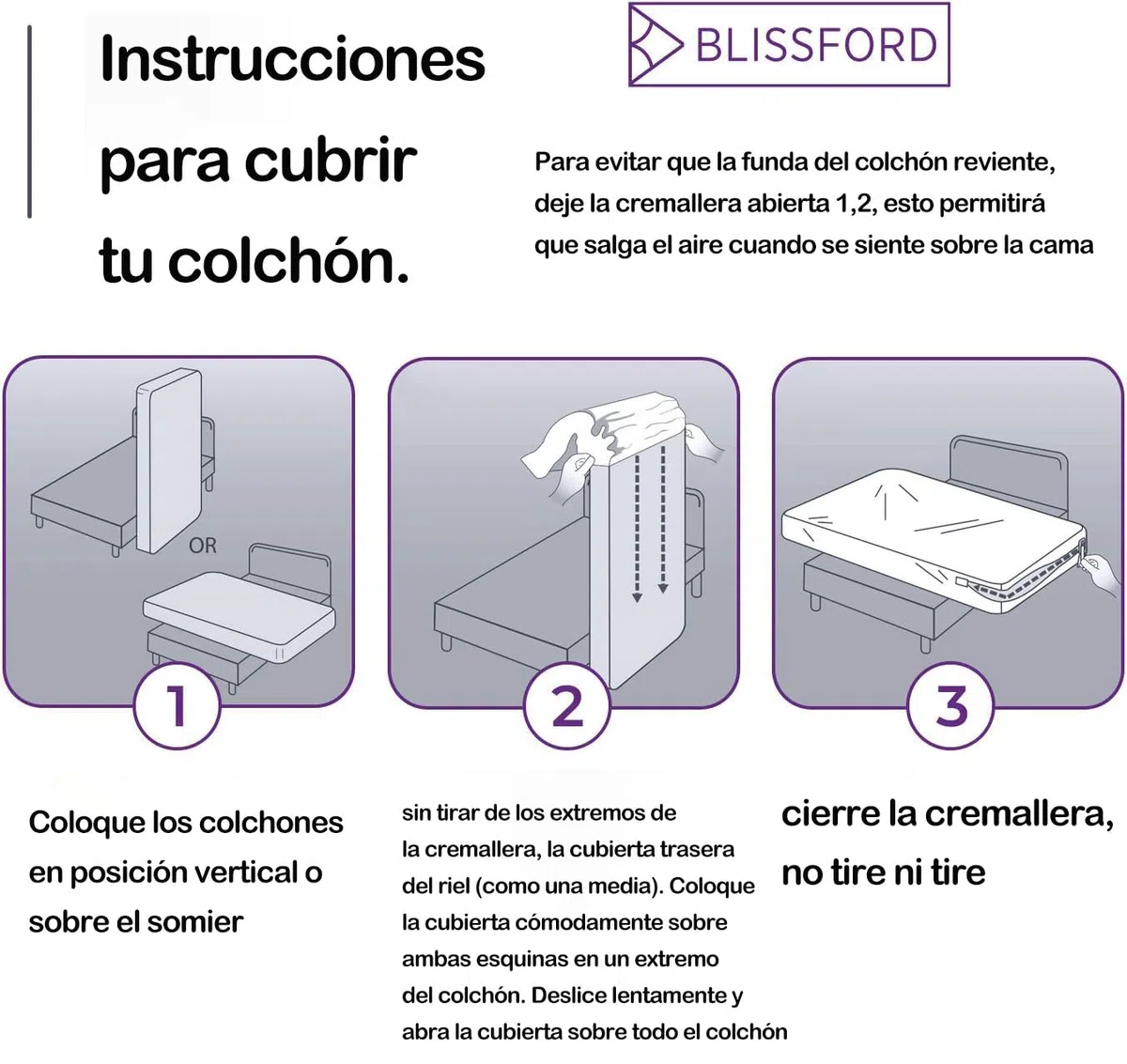 Funda de colchón con Cierre de Cremallera .Cubre Colchón de Cama 150 X 190 cm + 25 cm,Fácil de Colocar,Resistente al Agua, Suave y Agradable 100% Poliéster. Floreado